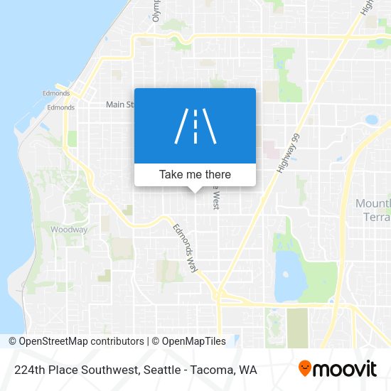 224th Place Southwest map