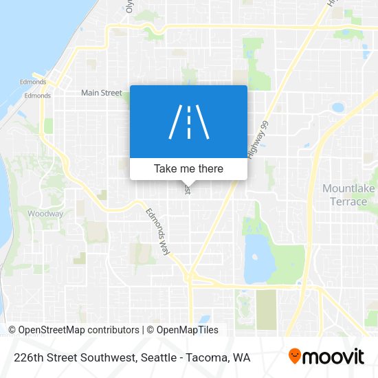 Mapa de 226th Street Southwest