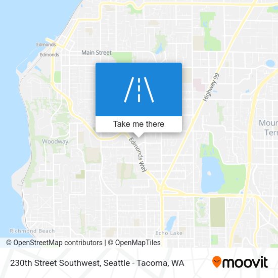 Mapa de 230th Street Southwest