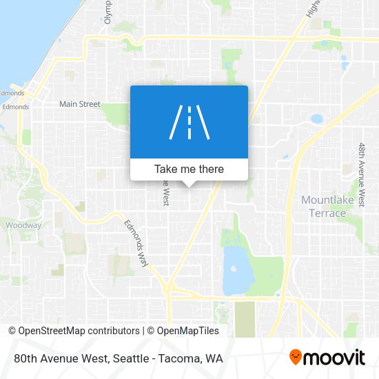 Mapa de 80th Avenue West