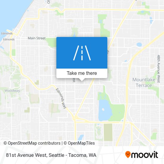 81st Avenue West map