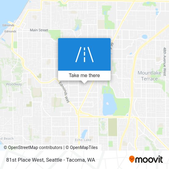 Mapa de 81st Place West