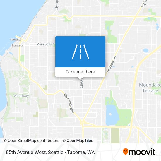 85th Avenue West map
