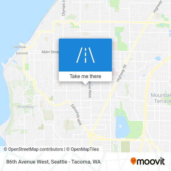 86th Avenue West map