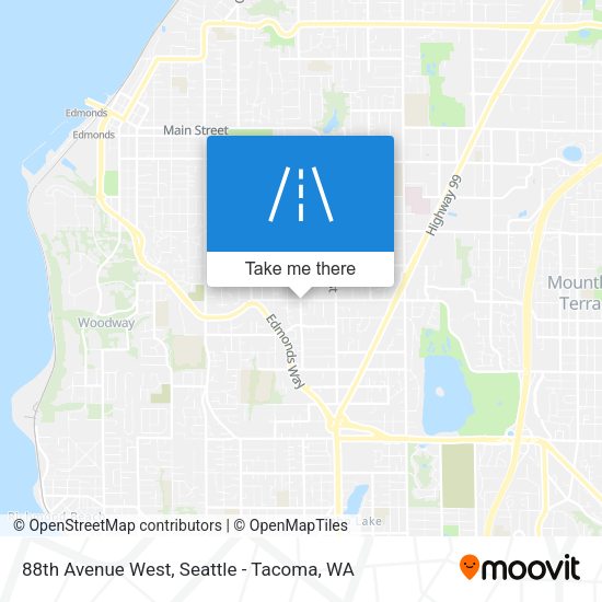 88th Avenue West map