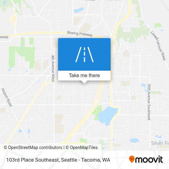 Mapa de 103rd Place Southeast