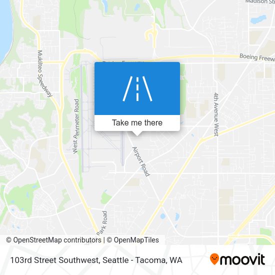 Mapa de 103rd Street Southwest