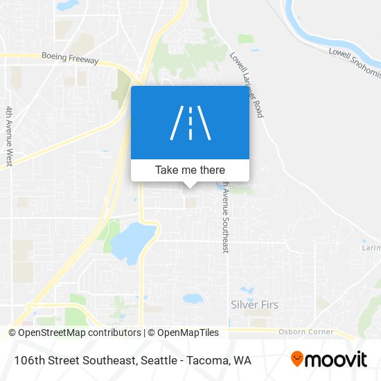 106th Street Southeast map