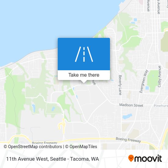 Mapa de 11th Avenue West