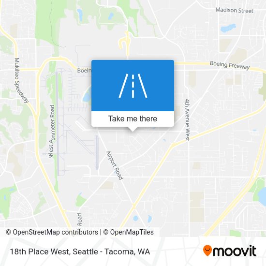 Mapa de 18th Place West