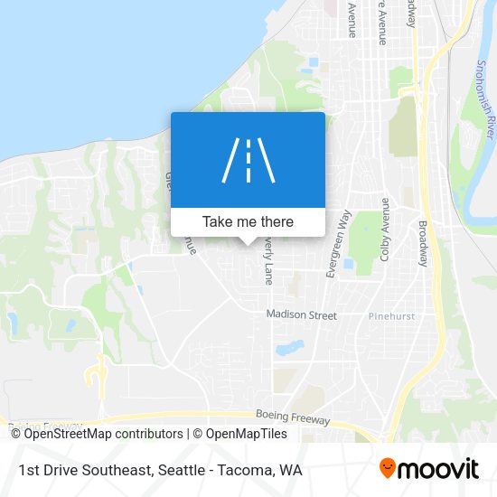 1st Drive Southeast map