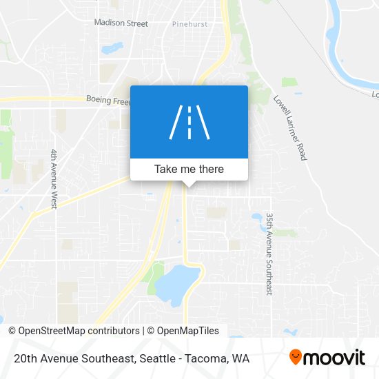 20th Avenue Southeast map