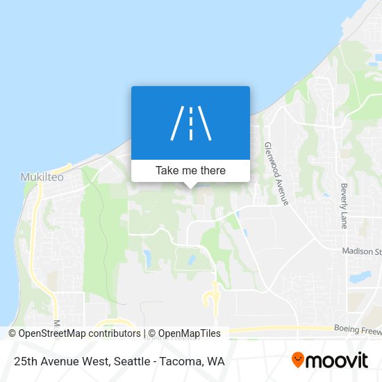 25th Avenue West map