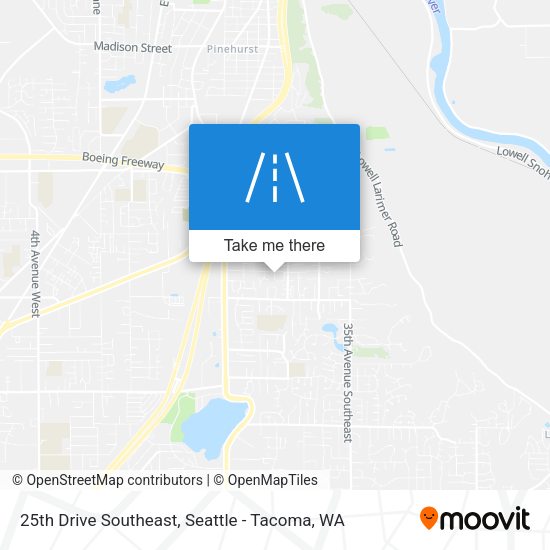 25th Drive Southeast map