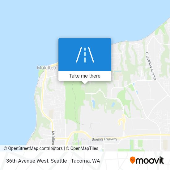 Mapa de 36th Avenue West
