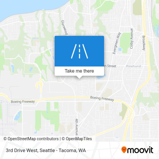 3rd Drive West map
