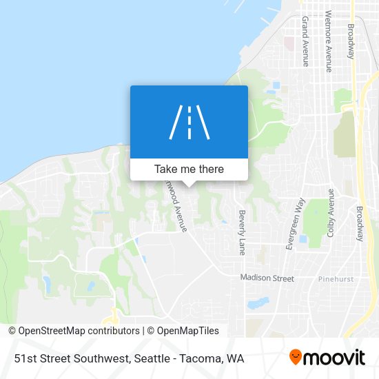 51st Street Southwest map