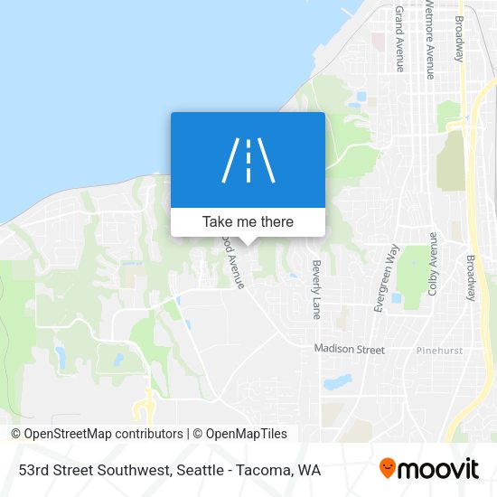 Mapa de 53rd Street Southwest