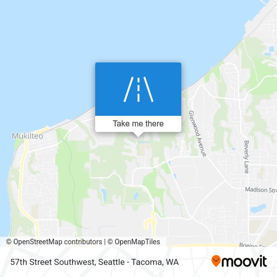 57th Street Southwest map