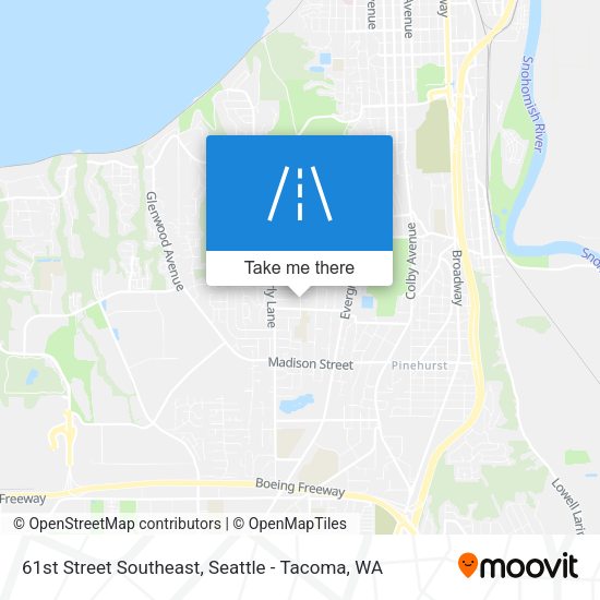 61st Street Southeast map