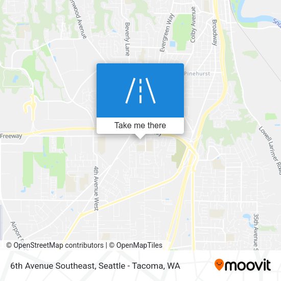 6th Avenue Southeast map