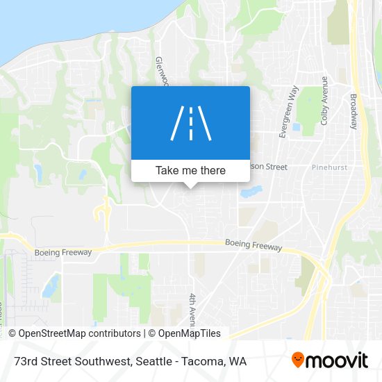 Mapa de 73rd Street Southwest