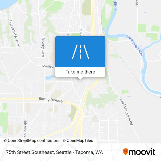 75th Street Southeast map
