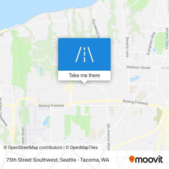 Mapa de 75th Street Southwest