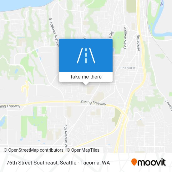 76th Street Southeast map