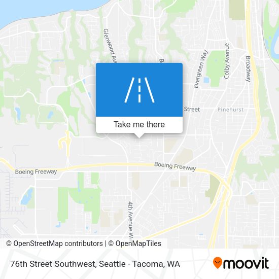 Mapa de 76th Street Southwest