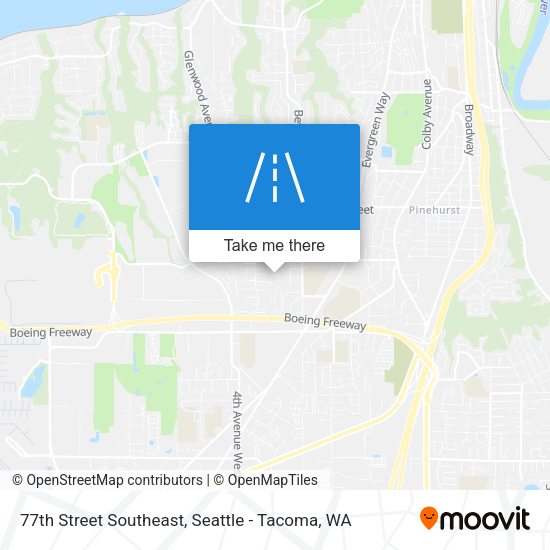 77th Street Southeast map