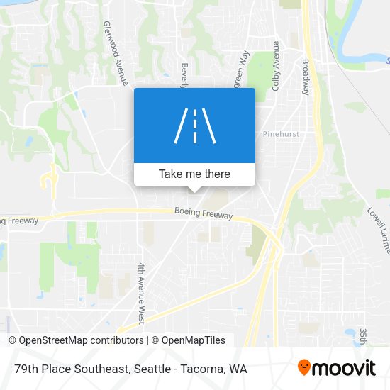 Mapa de 79th Place Southeast