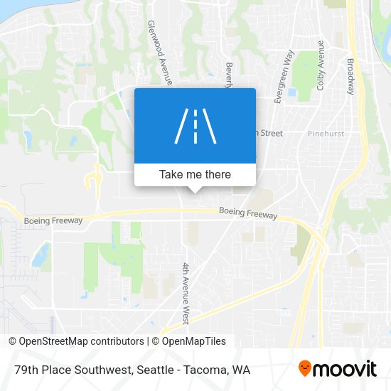 Mapa de 79th Place Southwest