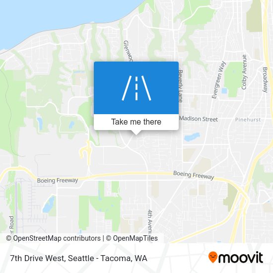 7th Drive West map