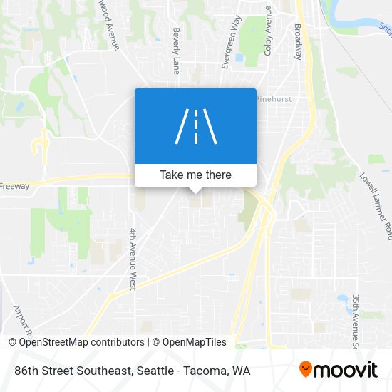 Mapa de 86th Street Southeast