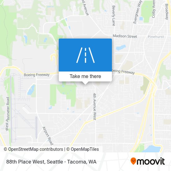 Mapa de 88th Place West