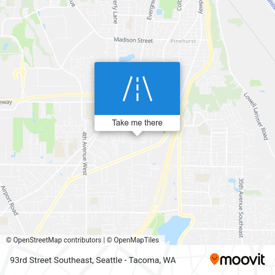 93rd Street Southeast map