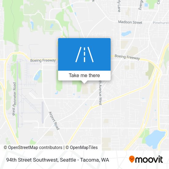 94th Street Southwest map