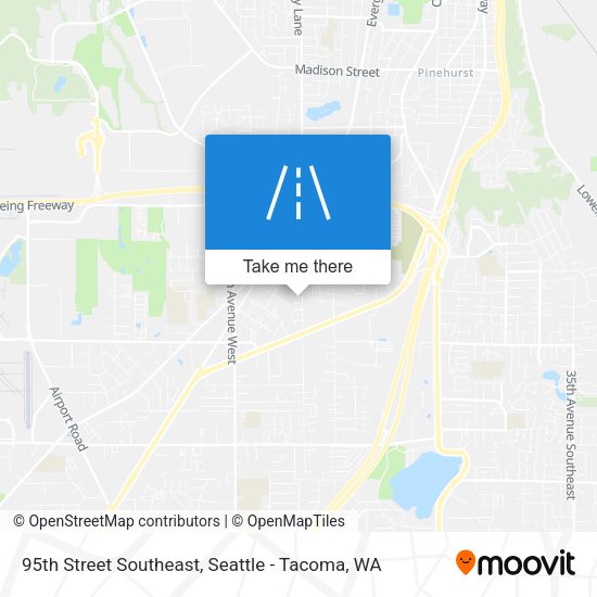 Mapa de 95th Street Southeast
