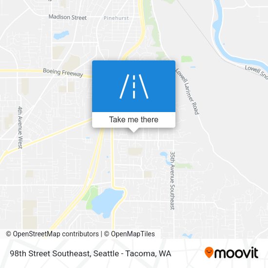 98th Street Southeast map
