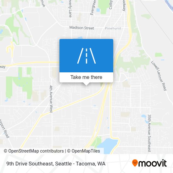 9th Drive Southeast map