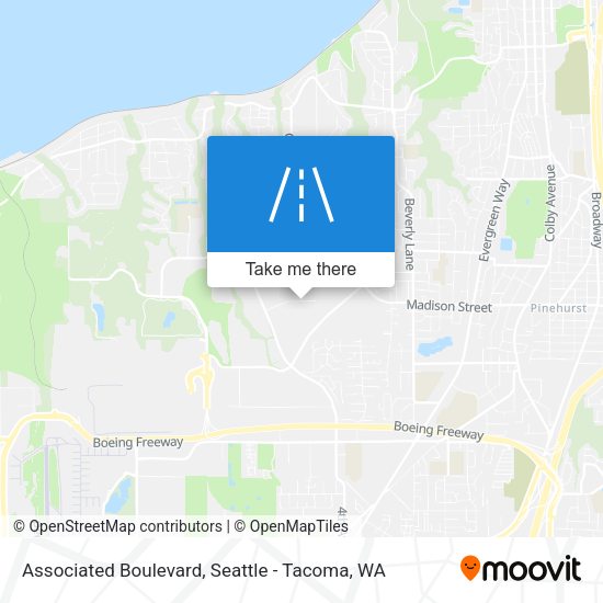 Associated Boulevard map