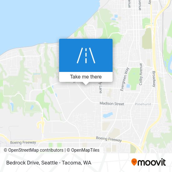 Bedrock Drive map