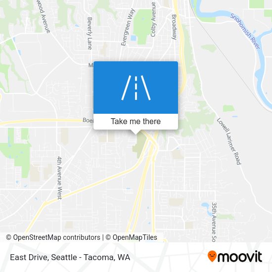 East Drive map