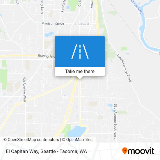 Mapa de El Capitan Way