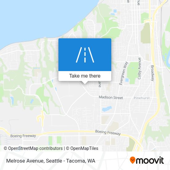 Melrose Avenue map