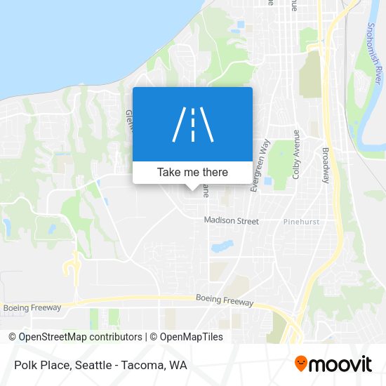 Polk Place map