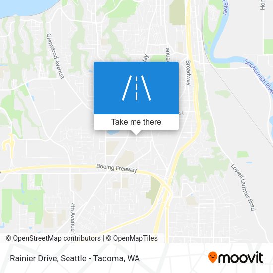 Rainier Drive map