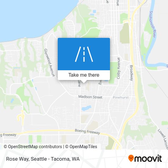 Rose Way map