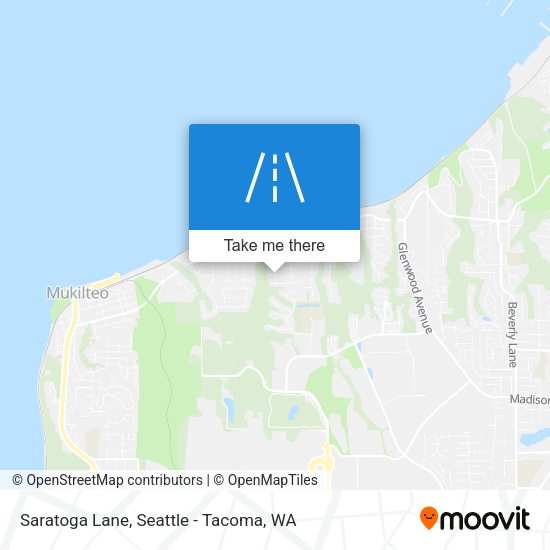 Saratoga Lane map